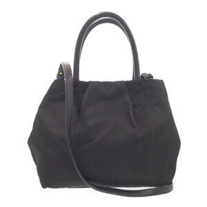 Prada Bow Bag Tessuto Tote bag Black Nylon Fiocco